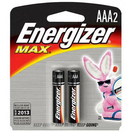 Energizer MAX Alkaline AAA Batteries, 1.5V 2/Pack
